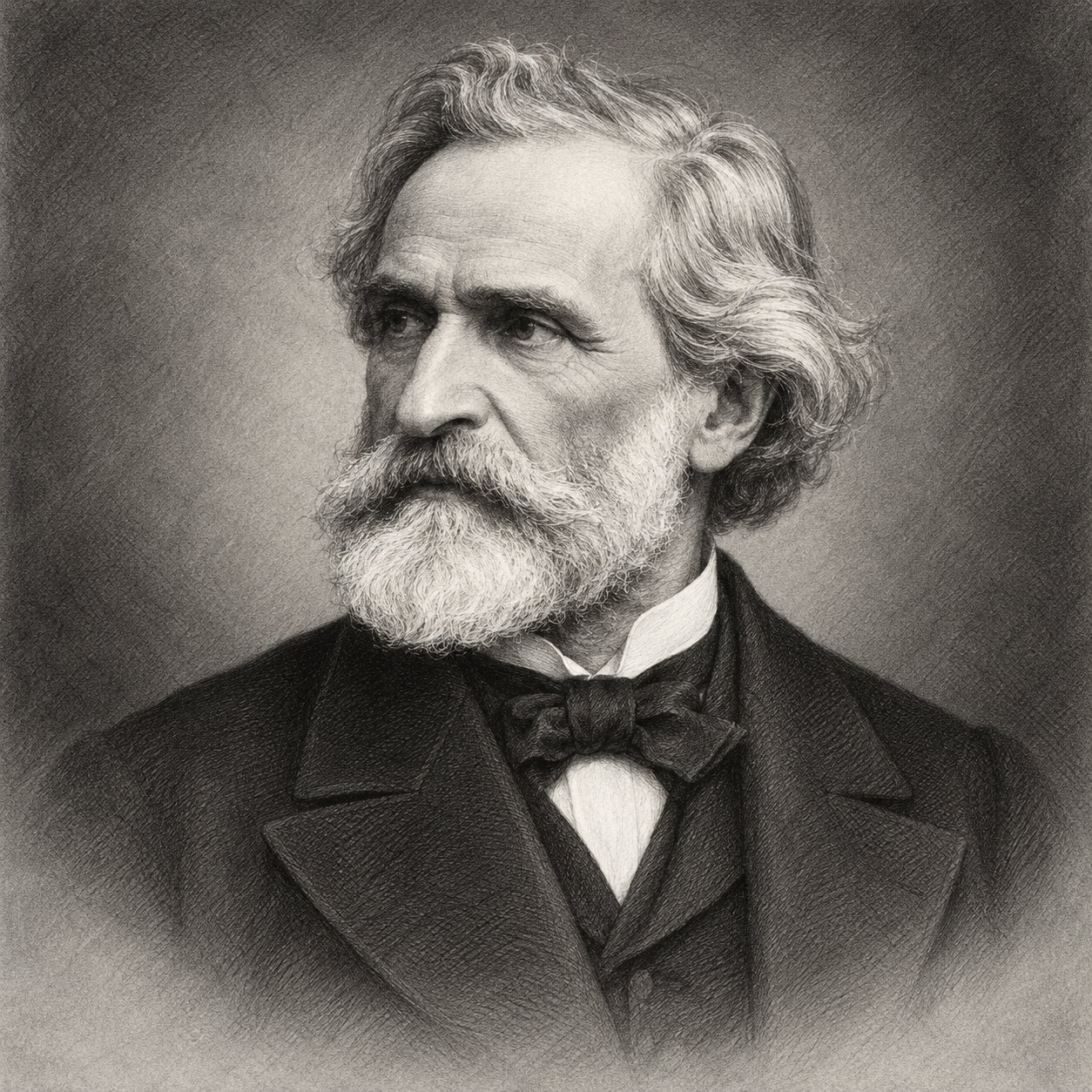 Croquis de Giuseppe Verdi